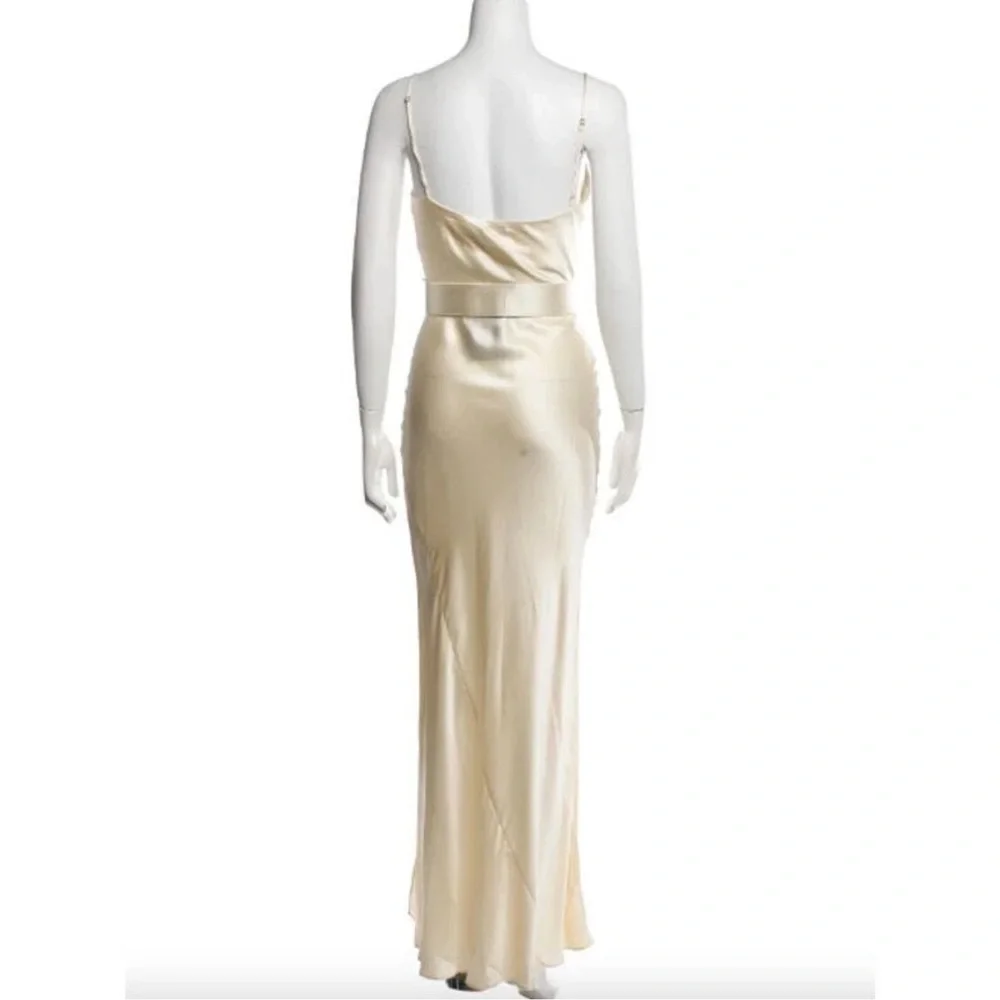 Nicholas Lucinda Cream Satin Dress - Picture 3 of 8